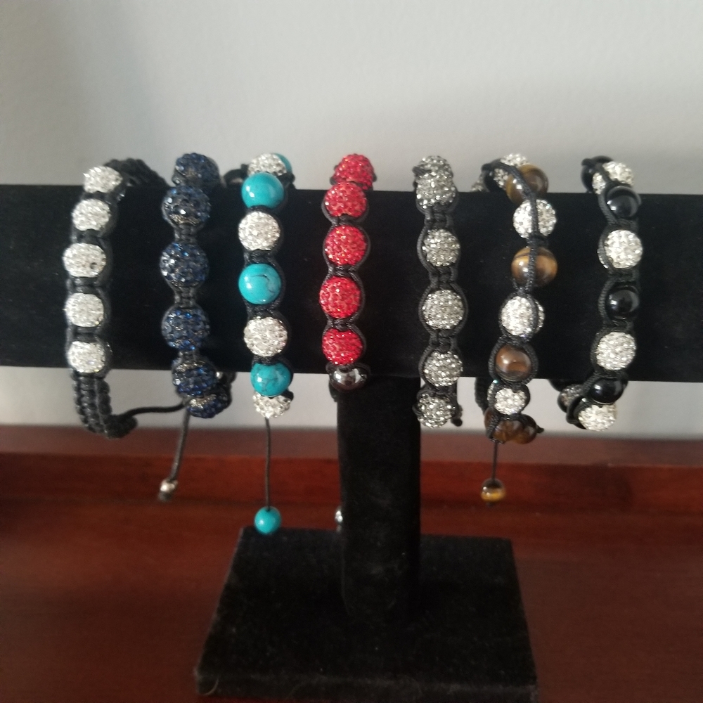 ⚜ Bundle of 7 Traditional Shamballa Bracelets ⚜